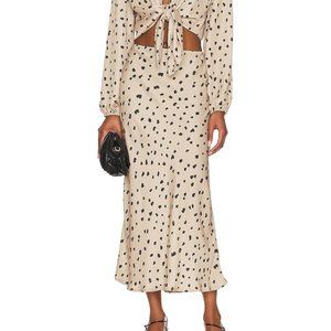 RESA - SLIP SILK MIDI SKIRT  - (BRAND NEW, NEVER WORN) - SIZE SMALL